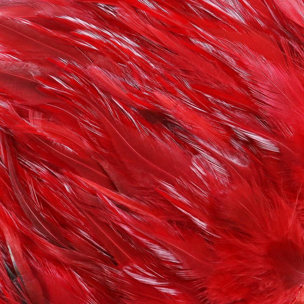 Dyeing Rooster Feathers Trim 4-6Inch Chicken Feather Fringe Ribbon for Clothing Accessories Wedding Decoration Plumas for Crafts