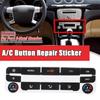 Набор серебристый/черный автомобильный кондиционер, кнопка климат-контроля, ремонтная наклейка, наклейка для Ford S-Max/Mondeo Fix Ugly Button