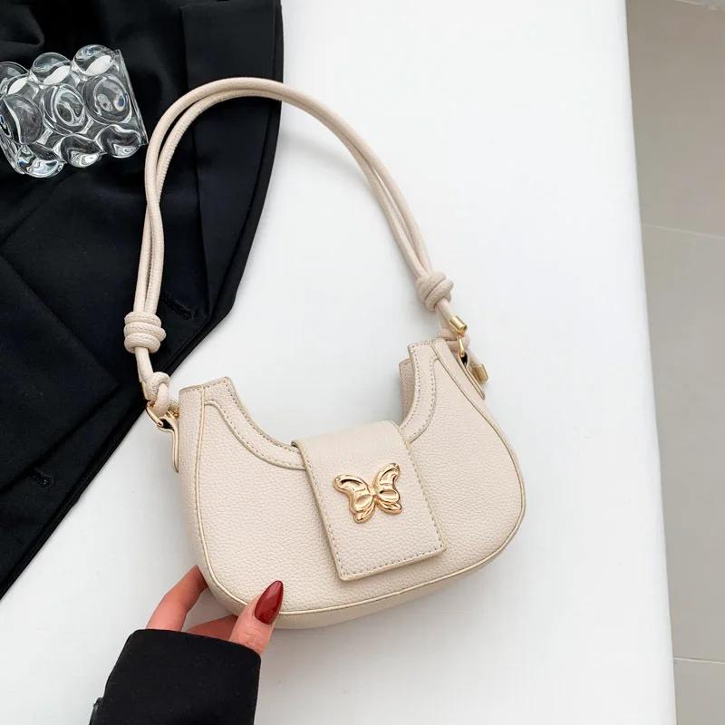 Женская сумка через плечо Tide of Personality, нишевый дизайн, иностранная бабочка, популярная, монохромная, новая