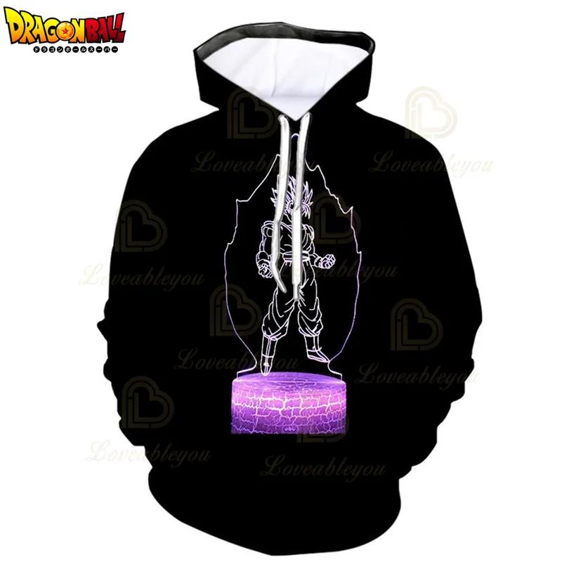 Sweatshirt Kids Hoodie 3D Print Boys Girls Cartoon Sudadera Tops Super Saiyan Clothes