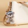 Cute Bear Wear Hat Keychain Soft Plush Backpack Charm for Girls Adorable Keyring Gift for Mothers Lovers Family Friends Colleagues