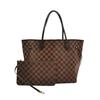 [Б/У] Neverfull MM 'Коричневый холст Damier Ebene/Вишнево-красный' - Отличное состояние #401CKF