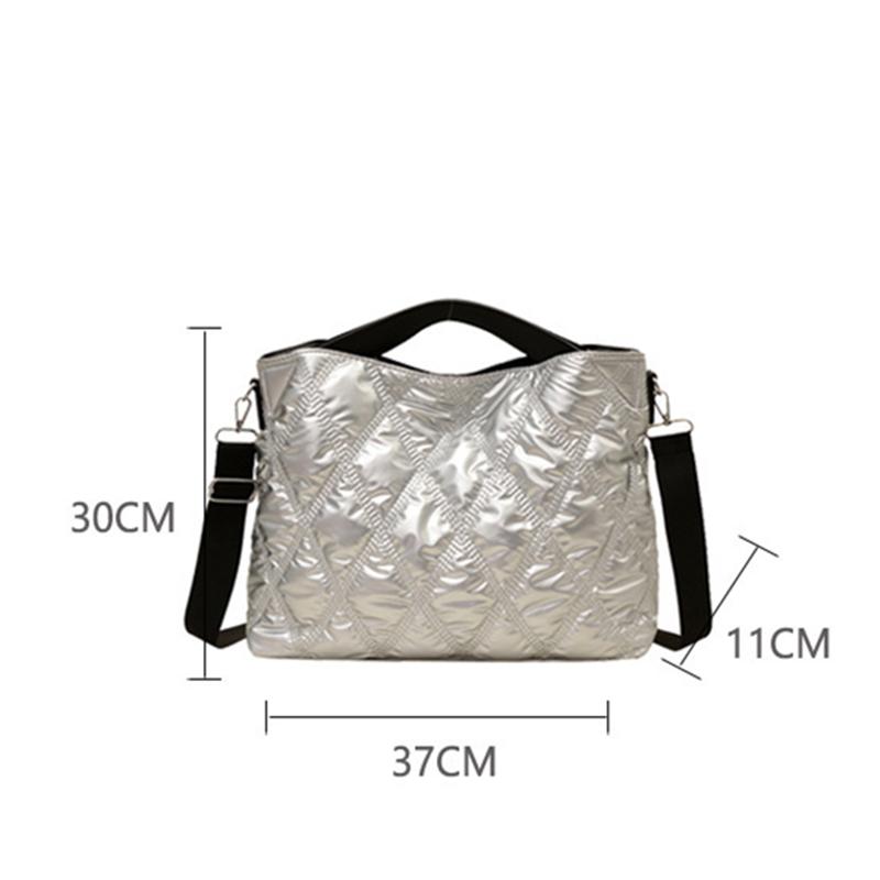 Simple Versatile Diamond Large Capacity Retro Handbag Women's Casual Soft Handle Crossbody Shoulder Bags