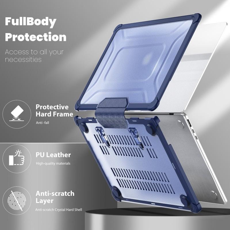 MacBook Air 13.6 Inch M2 A2681 M3 A3113 Case With Hidden Stand