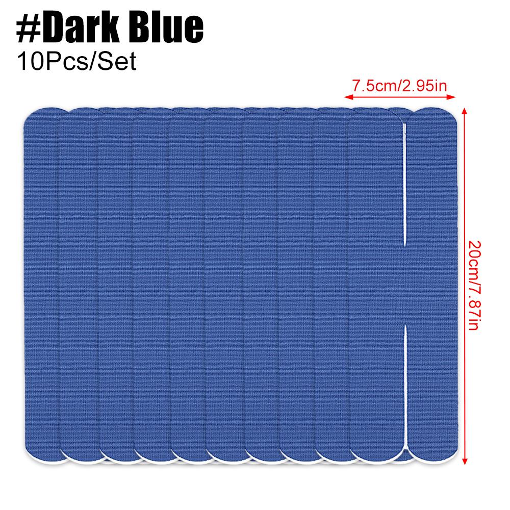 10 шт./набор Предварительно нарезанная кинезиологическая лента для лодыжки, колена, плеча, локтя, коленей для бега - Водостойкая и эластичная, дышащая, гипоаллергенная