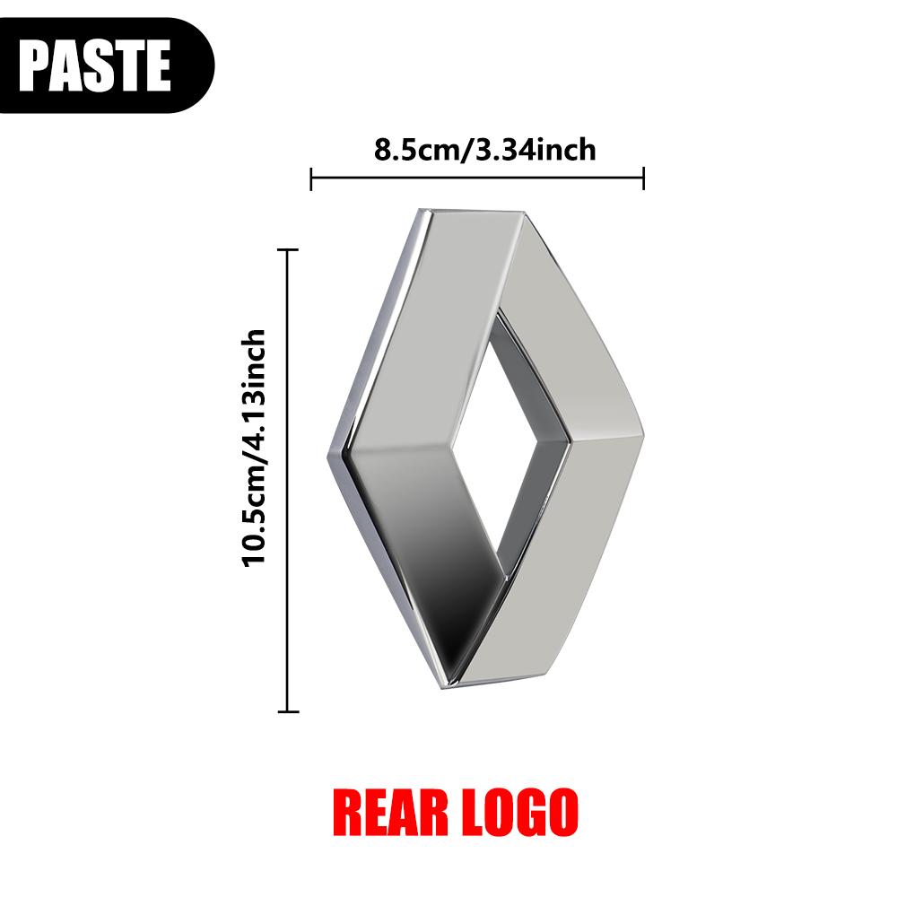 For Renault 2026 New Hub Caps Car Hood Front Grill Emblem Tail Trunk Logo Cover Decoration For Renault Loguna Duster Zoe Scenic