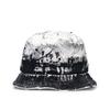 BLACKBLOND BBD Smoke Painted Custom Denim Bucket Hat (White)