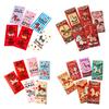 Юшэн 6 шт. Красные конверты Китайский Новый год Конверты для счастливых денег Традиционный Хунбао с милыми 3D-узорами для празднования Праздника Весны