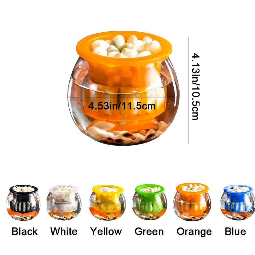 Пластиковый Цветочный Горшок Прозрачный Аквариум Креативные Горшки для Растений с Автополивом Настольный