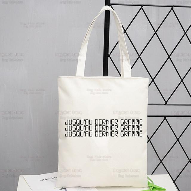 Новое поступление, холщовая сумка PNL Rapper Le Monde Chico, сумки-тоут с принтом QLF Freres Singer, сумки для покупок для девочек, повседневная упаковка