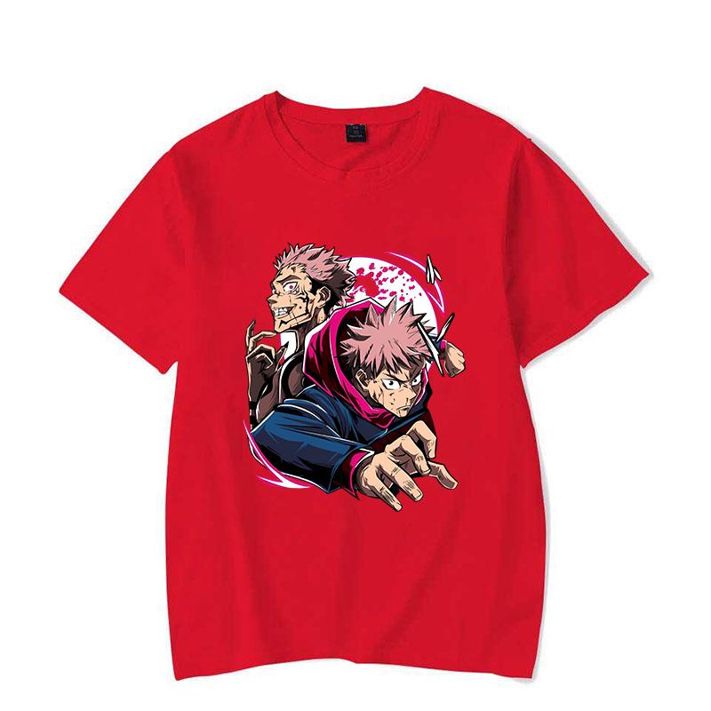 New Itadori Yuji Ryomen Sukuna Print T Shirt Unisex Casual Short Sleeve T-shirt Women Men Fashion Anime Graphic Print Tops Tees