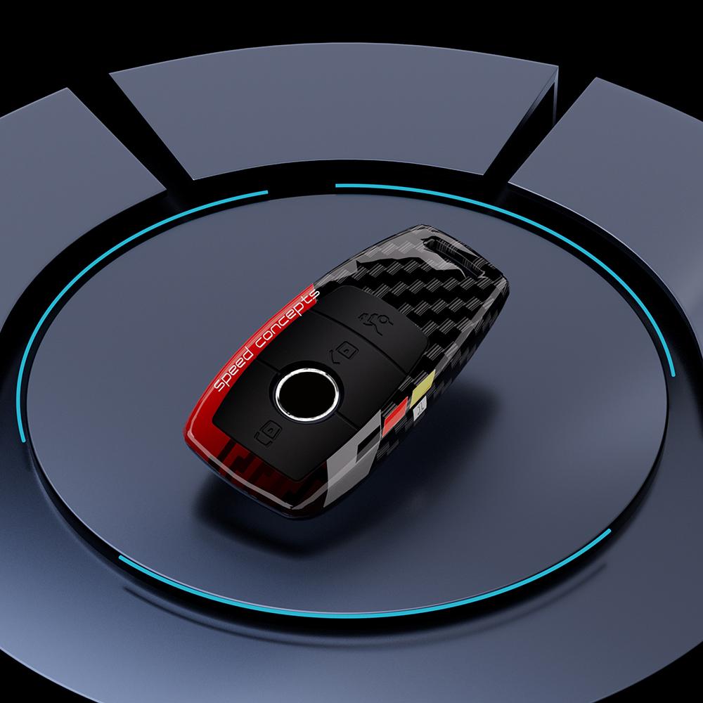 ABS Углеродный Чехол для ключа автомобиля для Mercedes Benz E C S GLC Class E200 E400 E63 W213 S550 S560 C260 A200 Защита корпуса ключа