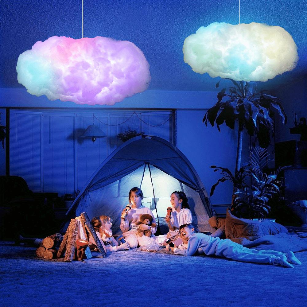 Комплект 3D Big Cloud Light, лампы в виде диско-шара, разноцветные меняющиеся полосы RGB, украшения своими руками для дома, спальни, декор для вечеринки с эффектами изменения цвета