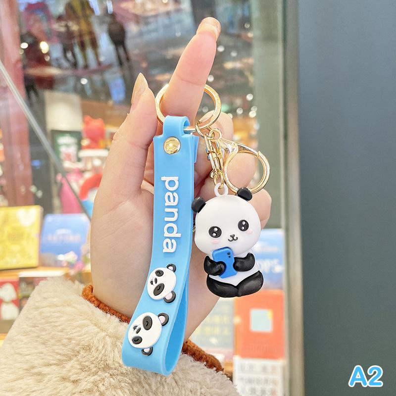 Милый мультяшный брелок в виде панды, кавайный брелок с подвеской в виде животного, сумка-подвеска, автомобильный ключ, аксессуары для девочек, мальчиков, влюбленных, подарок на вечеринку