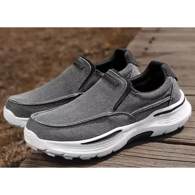 Весна и осень Новые мужские парусиновые туфли One Step Lazy Shoes Дышащие мягкие подошвы мужские нескользящие повседневные туфли