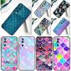 Чехол-акварель с чешуей русалки для Honor Magic 7 Lite 5 6 Honor 200 Pro 50 70 90 Lite X9a X8a X8 X9 X8b X9c X9b