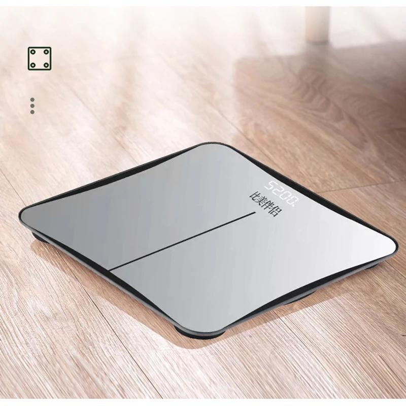 Стеклянные умные электронные весы USB зарядка ЖК-дисплей взвешивание тела цифровые весы для взвешивания тела напольные весы