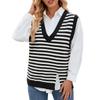 Fashionable Women's Casual V-neck Split Sweater Vest Waistcoat