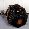 1 шт. Автоматический складной зонт-панама Cosmic - Компактная конструкция с 8 ребрами, Прочный пластик и железо, Легкий для ежедневного использования на улице099