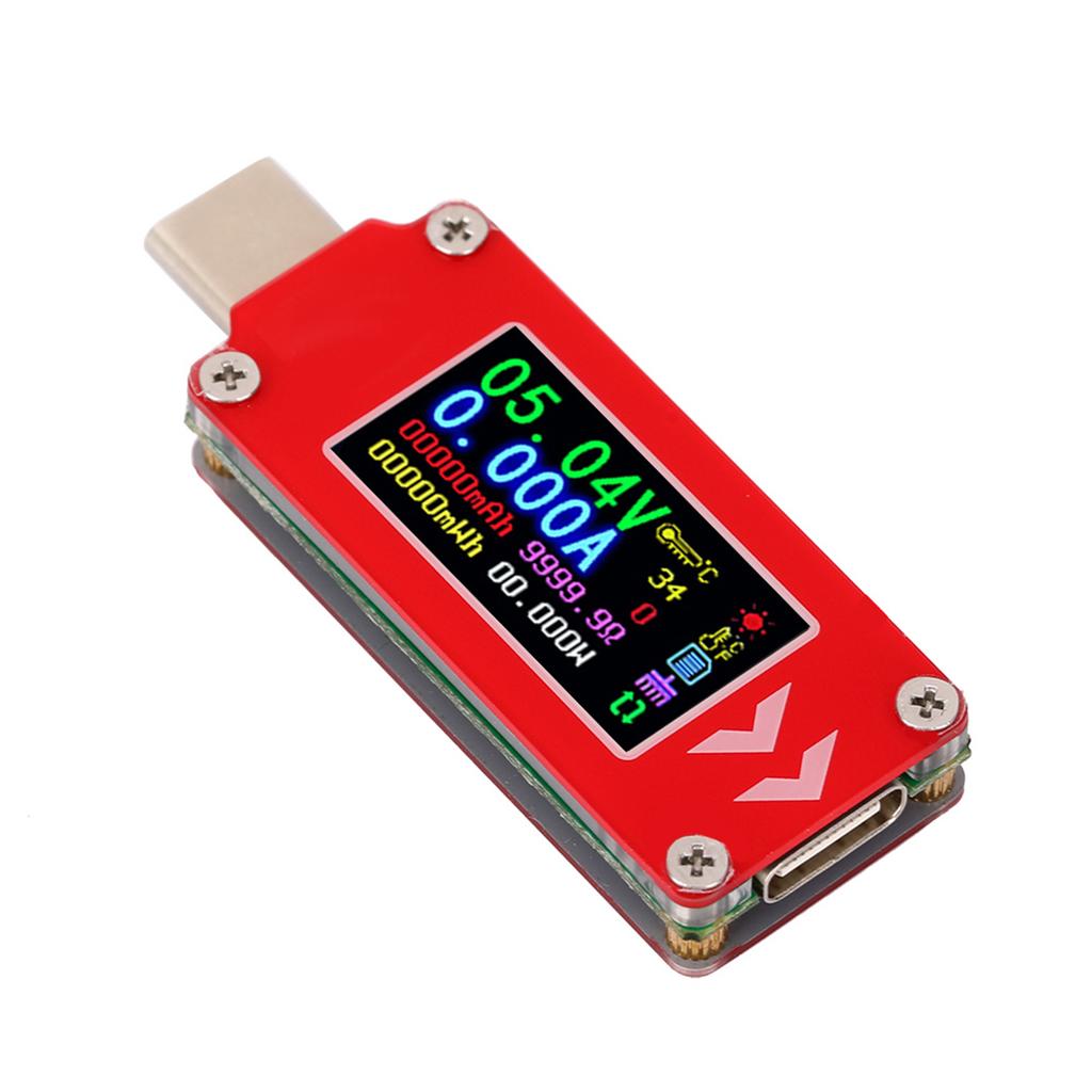 TC64 Color Display PD Charger Type C Tester Charging Voltage Current Capacity Detector Meter