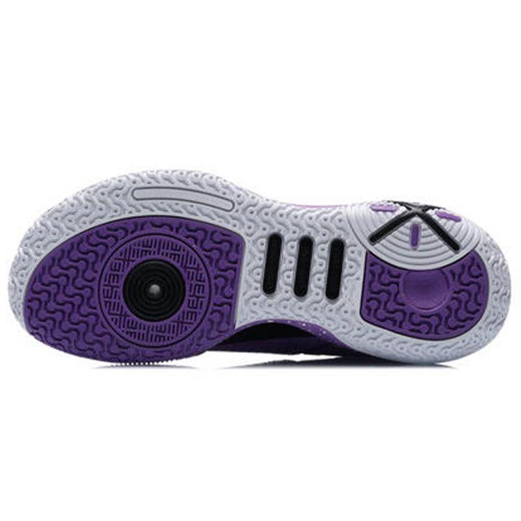 Баскетбольные кроссовки Li Ning All City 9 V1.5 Youth Edition с амортизацией, нескользящие, износостойкие, с низким верхом, детские баскетбольные кроссовки фиолетового цвета ABPR033-2