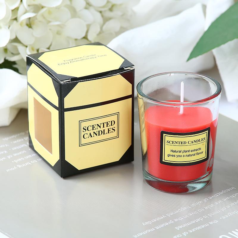 Gift Box Aromatherapy Candles Without Removing Odors Indoor Candles Aromatherapy Glass Romantic Fragrance Candles