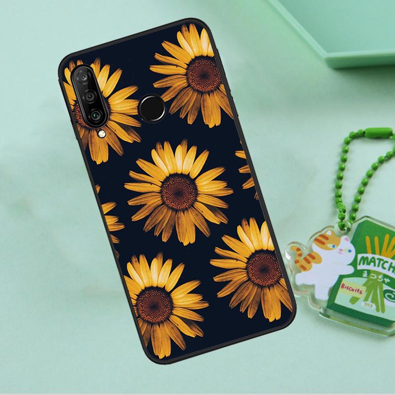 Красивый Желтый Подсолнух Для Huawei Nova 12i 12s 7i 8i 11i 9 10 SE Y90 Y60 Y70 Y72 Y61 Y91 P30 P40 Lite P60 Pro Чехол