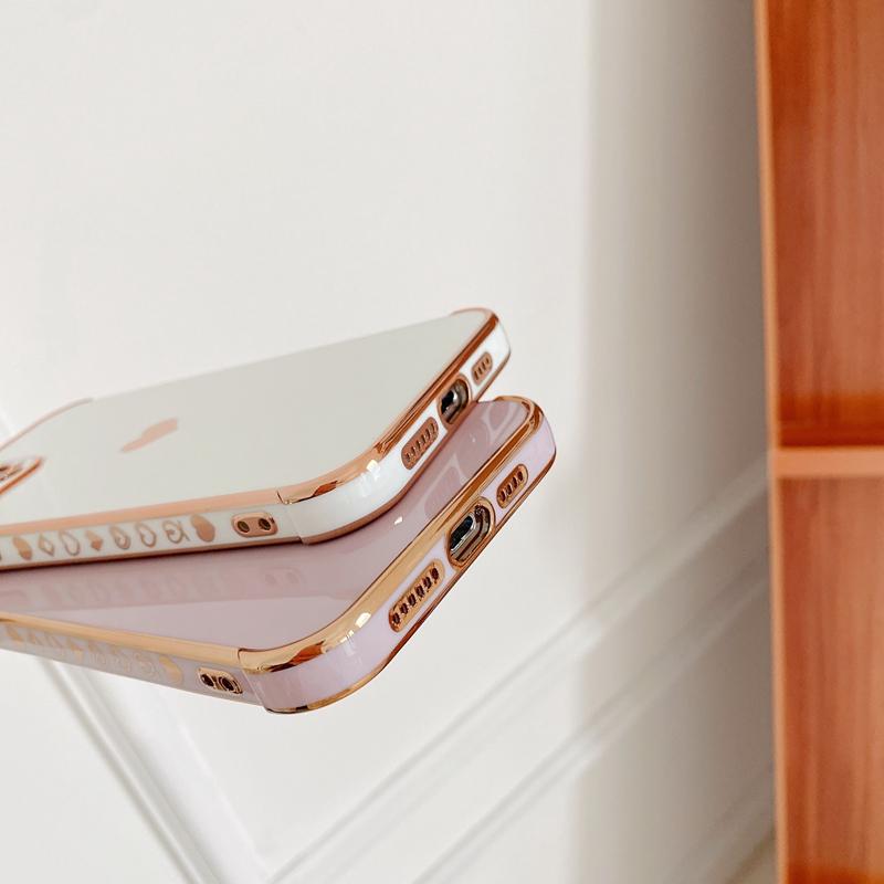 Мягкий гальванический чехол для телефона с сердечком любви для Iphone 11 12 13 14 Pro Max Xs X Xr 7 8 Plus Mini Se 2020, противоударный чехол-бампер