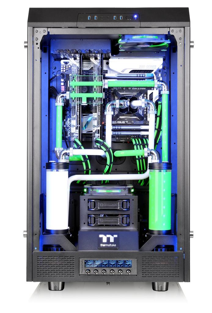 Thermaltake TT Premium The Tower 900 Корпус для ПК Full Tower Закаленное стекло CS6788 3-сторонний CA-1H1-00F1WN-00