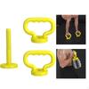 2 Pieces Adjustable Kettlebell Handles Dumbbell Converters Grips for Outdoor