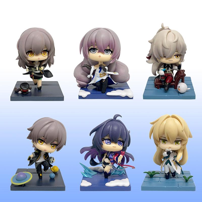 6 Styles Anime Games Star Rail Action Figure Good PVC Stelle Figurine Model Toy Collectibles Gift Full Set