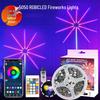 5V Dreamcolor RGB Светодиодные Фейерверки: Bluetooth Управляемая звуком, Управляемая через приложение Светодиодная лента для создания музыкального ритма и окружающего освещения.