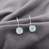 Aqua Chalcedony Earrings, 925 Solid Sterling Silver Jewelry, Gemstone Earrings, Gift For Her Handmade Dainty Jewelry