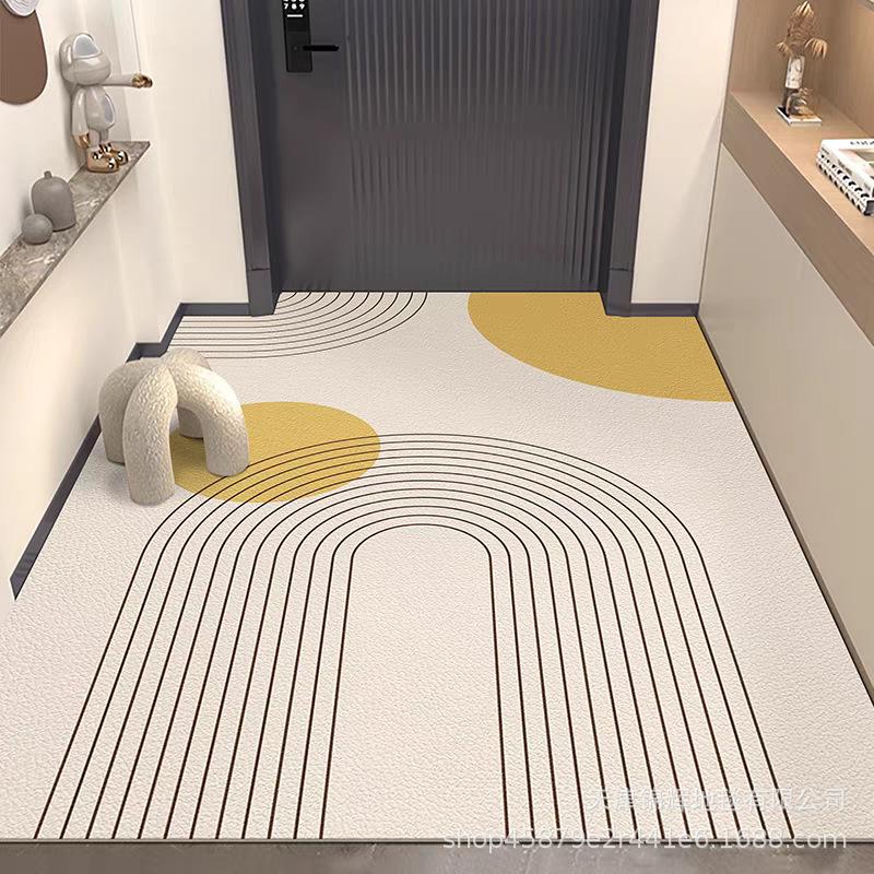 Простой входной коврик для прихожей, водонепроницаемый, маслостойкий и грязеотталкивающий, за ним легко ухаживать, не скользит и не режет ноги