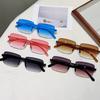 Модные винтажные квадратные безободковые солнцезащитные очки унисекс с градиентными линзами для улицы, для повседневной носки, для вечеринок и встреч