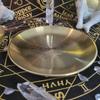 14cm Altar Ritual Burning Holder Plate Pentagram Candle Holder Burning Flat Bowl Halloween Decor