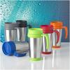 Glass "Sanibel" 400 ml insulated mug Silver