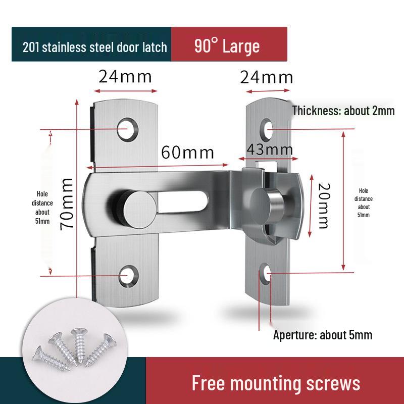 Защелка для раздвижной двери в старинном стиле без сверления и противоугонный болт