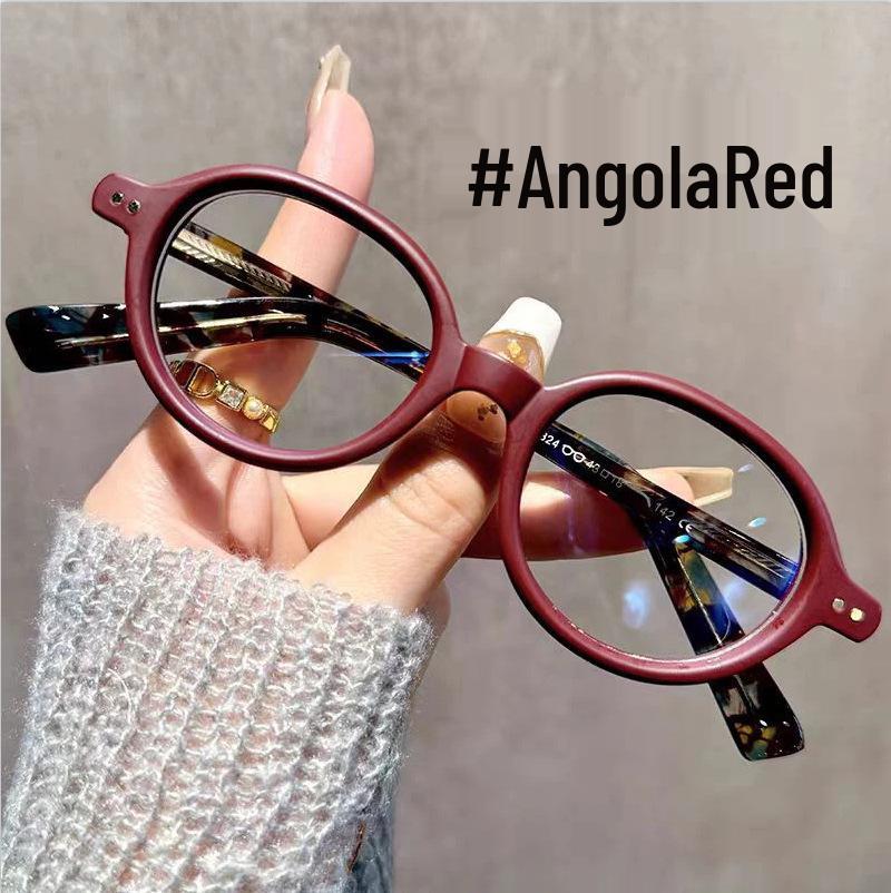 2025 Ретро Черепаховые Маленькие Круглые Очки для Чтения - Женская Оправа для Очков 'Голое Лицо' в Литературном Стиле