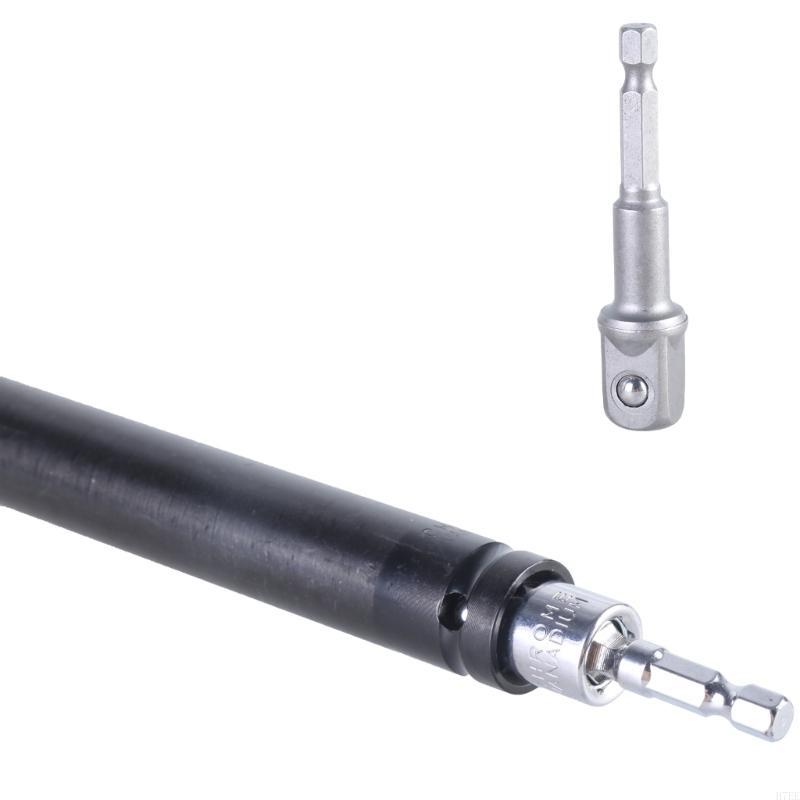 H7EE Hollow Nut Driver For Easy Fastening Tasks Extended Reach in Ceiling Application