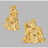 Seven Lucky Gods of Good Fortune: Benzaiten (Gold Plated/24K) Sculptor: Makita Shuuun Original Model - Buddhist Statue, Ornament, Takaoka Bronze Ware