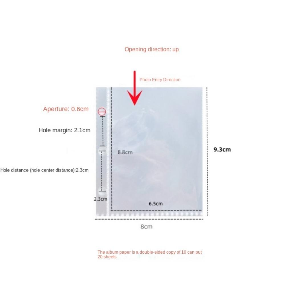 Новый ПУ Фотоальбом Серебристый Цвет На Разъемных Листах Держатель Фотокарточек Устойчивый к Износу Водонепроницаемый Держатель Карточек для Идола Маленькая Карточка