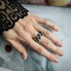 Серебряное кольцо с натуральным сапфиром 5.625ct, фианитами, вес изделия 5,4 гр (2202875)