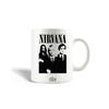 Ceramic Mug - Nirvana - Black and White - 30cl - Dishwasher Safe - Cylindrical