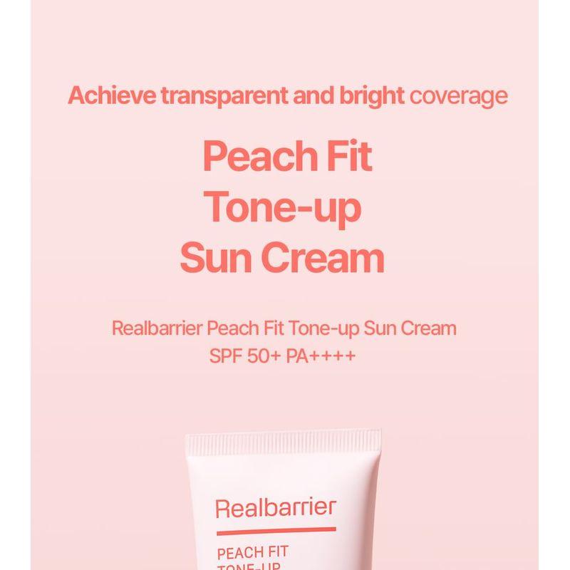 Realbarrier - Peach Fit Tone-Up Sun Cream