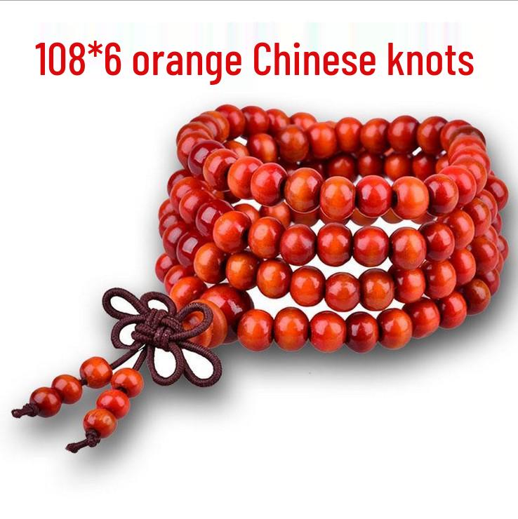 Браслет из 108 бусин сандалового дерева - Модный дизайн в три ряда для женщин
