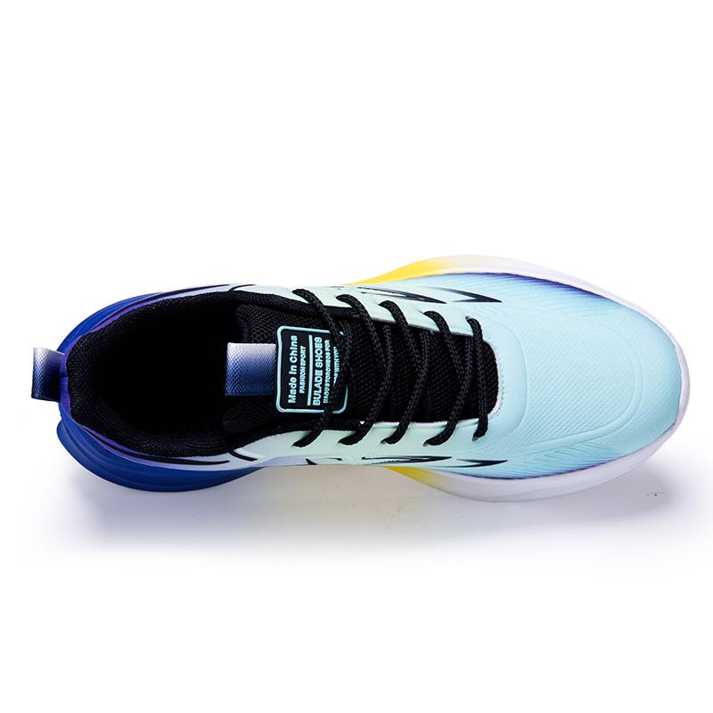 Мужские контрастные цветные спортивные баскетбольные кроссовки для бега в уличном стиле, кроссовки для студентов, большие размеры для бега