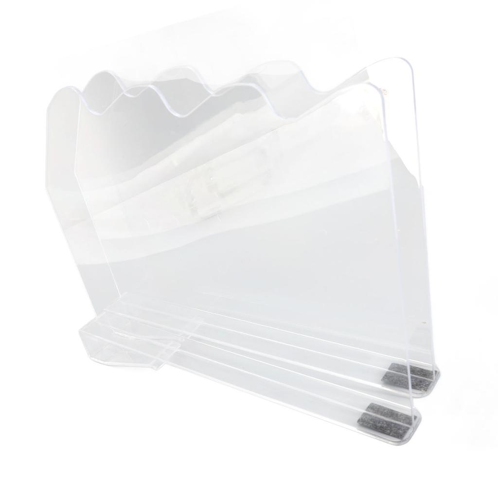 2Pcs Shelf Dividers for Closet Organization Plastic Clear Shelf Cabinet Separator Organizer for Wooden Shelves Bedroom