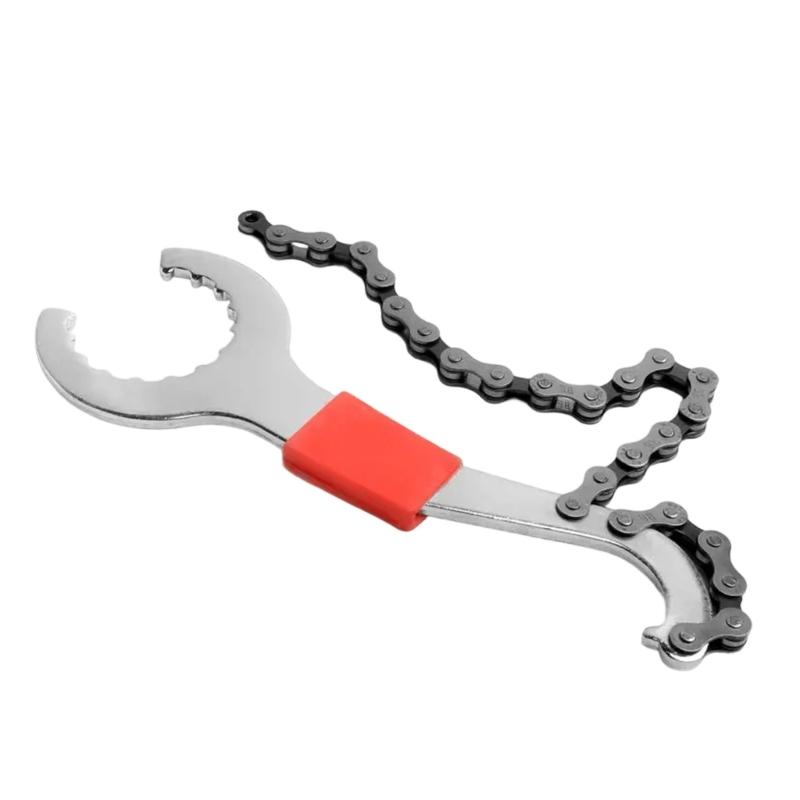 Bicycles Cassette Flywheel Removal Tool with Chain Whip Road Bike Chain Spanners For Smooth And Quick Bike Maintenance