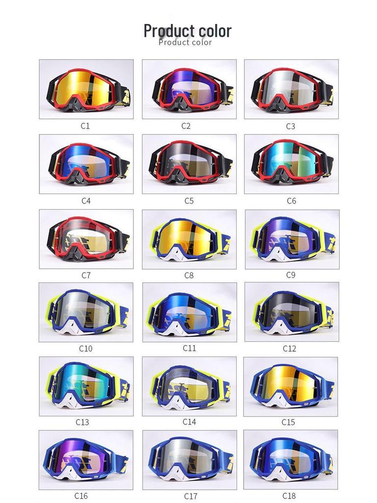 Ветрозащитные мотоциклетные и лыжные очки для использования за границей: 100% Внедорожная езда, катание на природе и защита при скоростном спуске
